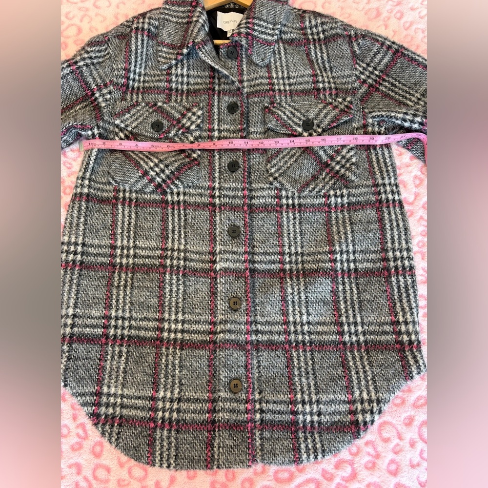 Greylin Anthropologie Knit Grey Jacket Women’s 
Up Fuzzy Boho Retro Size: S - Picture 7 of 12